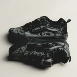 Leder Sneaker|Chunky Sneaker*Vans Knu Skool *Velvet* Black