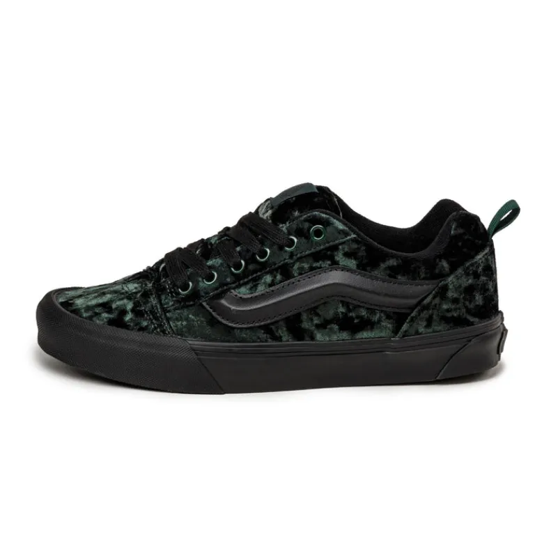 Leder Sneaker|Chunky Sneaker*Vans Knu Skool *Velvet* Black