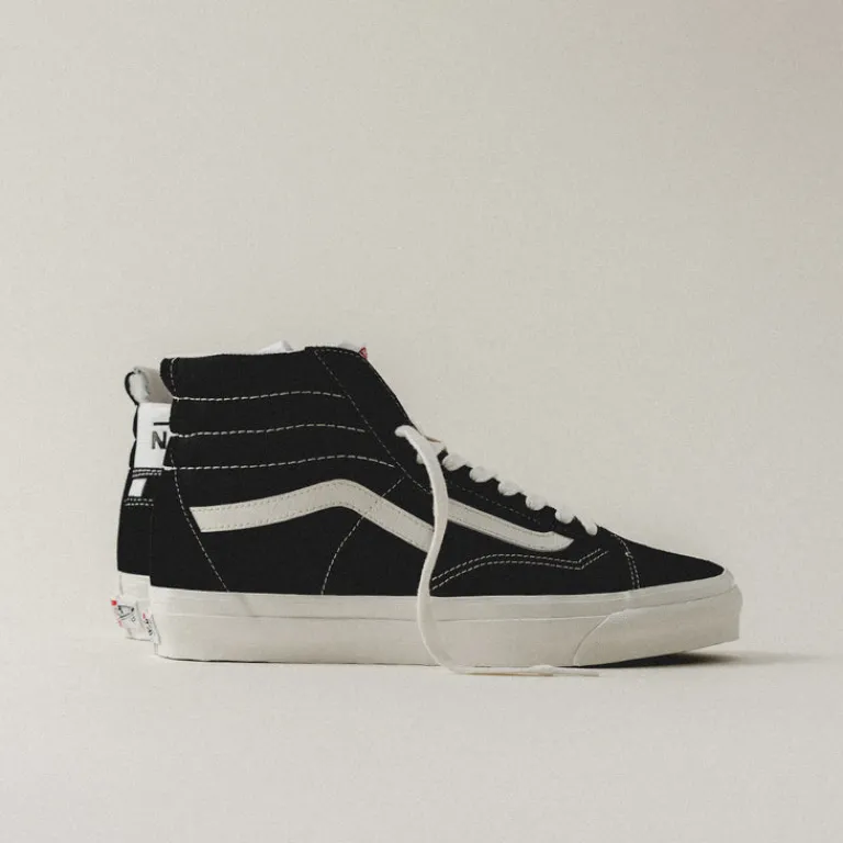 Leder Sneaker|High-Top Sneaker*Vans Premium Clash the Wall LX Black / White