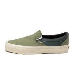 Leder Sneaker*Vans Premium Slip-On 98 LX Satin Loden Green