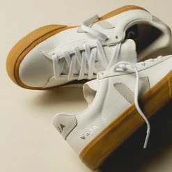 Weiße Sneaker*Veja Campo Chromefree Leather W Extra White / Natural / Natural