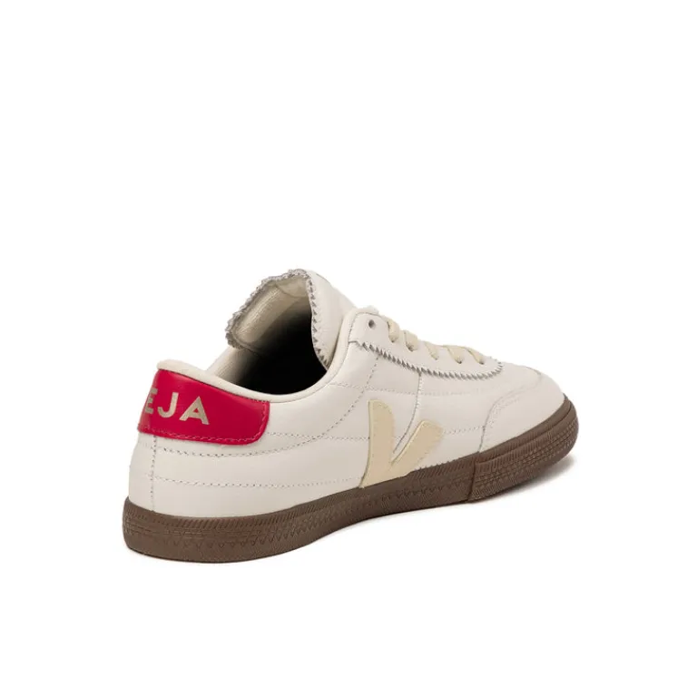 Terrace Casual Sneaker|Weiße Sneaker*Veja Panenka *O.T. Leather* White / Pierre / Pekin
