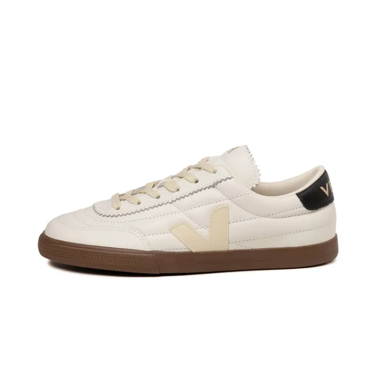 Terrace Casual Sneaker|Weiße Sneaker*Veja Panenka W *O.T. Leather* White / Black / Bark