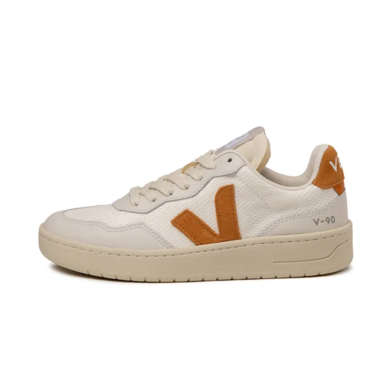 Weiße Sneaker*Veja V-90 B-Mesh W White / Umber