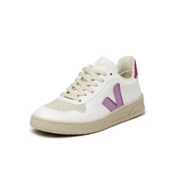 Weiße Sneaker*Veja V-10 CWL W White / Orchid / Ultraviolet