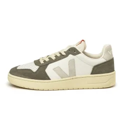 Weiße Sneaker*VEJA V-82 Leather Extra White / Natural Kaki