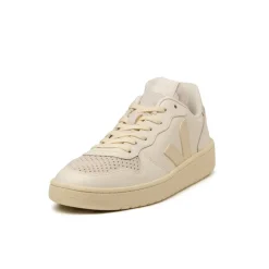 Weiße Sneaker*Veja V-10 Leather Pure / Calcaire