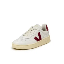 Weiße Sneaker*Veja V-90 O.T. W Extra White / Marsala