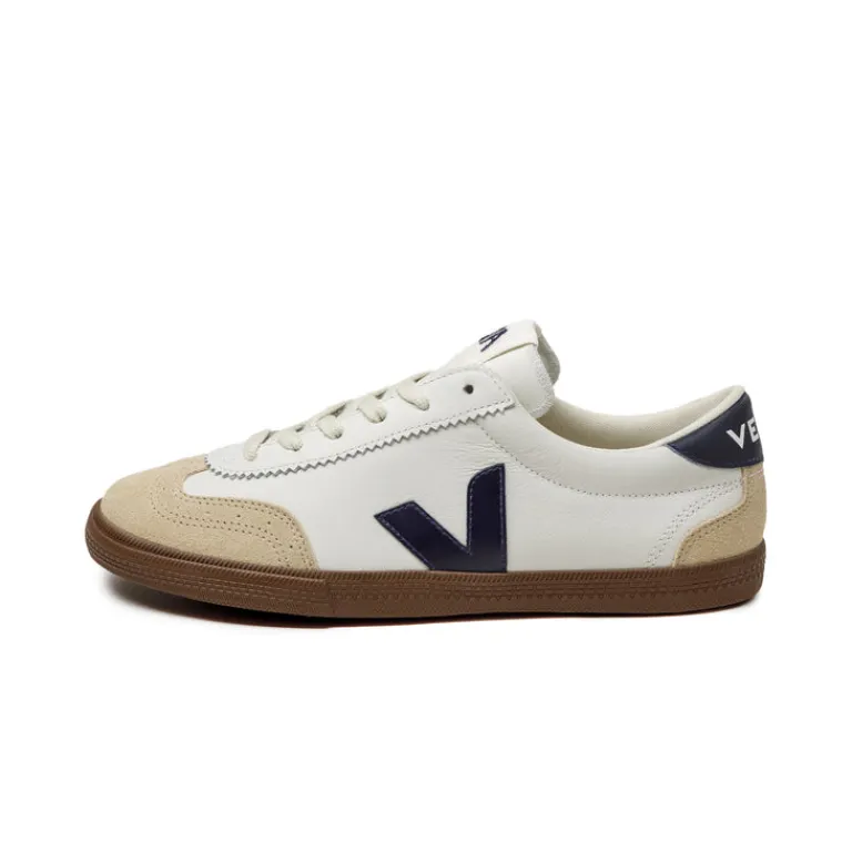 Weiße Sneaker*Veja Volley W *O.T. Leather* White / Nautico / Bark