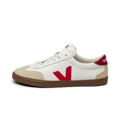 Weiße Sneaker*Veja Volley W *O.T. Leather* White / Pekin / Bark