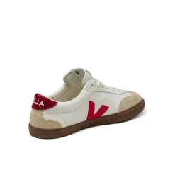 Weiße Sneaker*Veja Volley W *O.T. Leather* White / Pekin / Bark