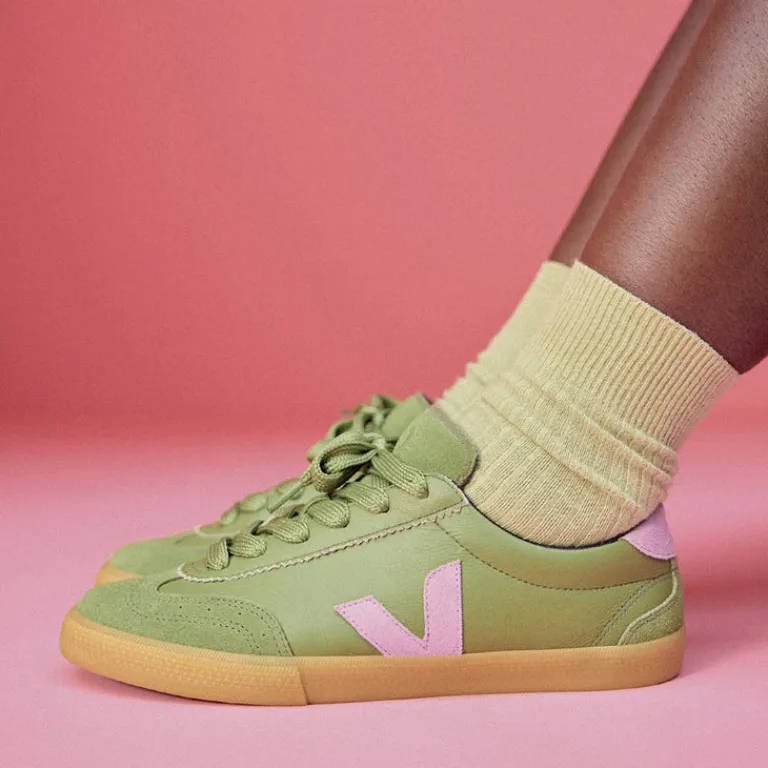 Leder Sneaker*Veja x Make My Lemonade Volley O.T. W Kiwi / Orchid