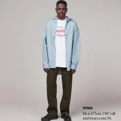 Hemden*Wood Wood Rofus Oversized Shirt Blue Heron